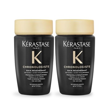 KERASTASE 卡詩 黑鑽極萃逆時淨髮浴80mlX2-國際航空版