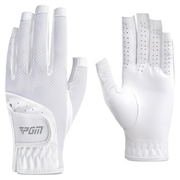 PGM Golf 女款 高爾夫露指手套 PG005  1套  19碼  白色
