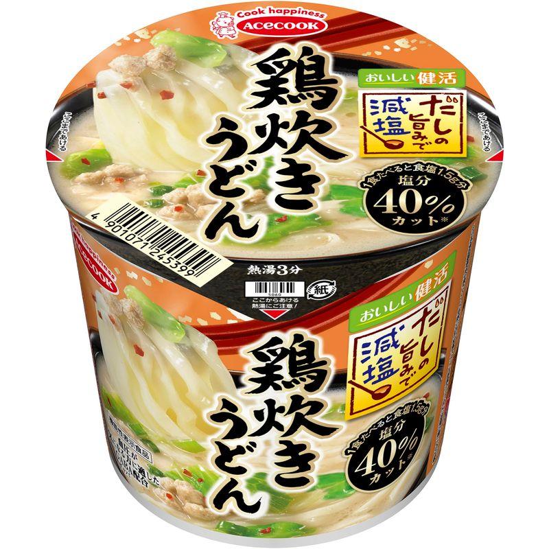 エースコック だしの旨みで減塩 鶏炊きうどん 45g×12個