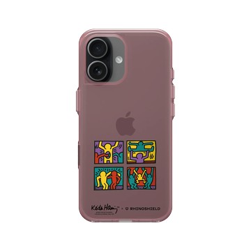 iPhone 17 Clear (相機按鈕) 晶醺玫 - Keith Haring - 普普商店