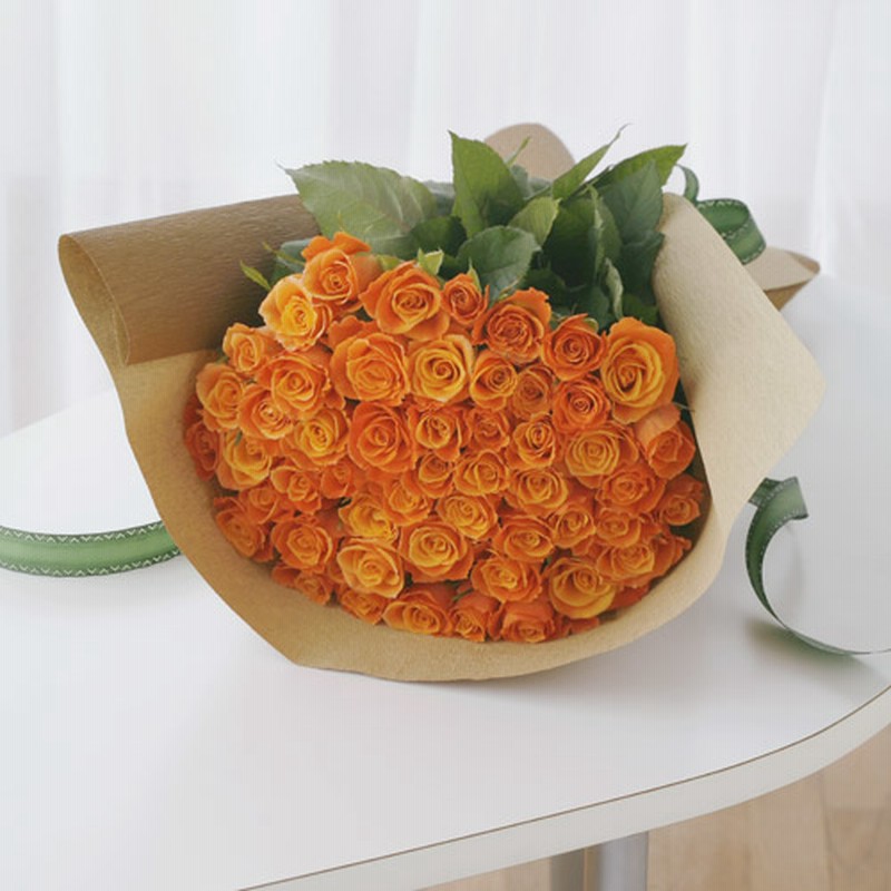 本数が選べる花束 モダンローズ オレンジ バラ 薔薇 花 ギフト プレゼント フラワーギフト 贈り物 通販 Lineポイント最大10 0 Get Lineショッピング