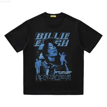 Billie Eilish 怪奇比莉 水洗短T 美式 水洗 短袖t恤 純棉t恤 T恤 短袖上衣 衣服 潮T