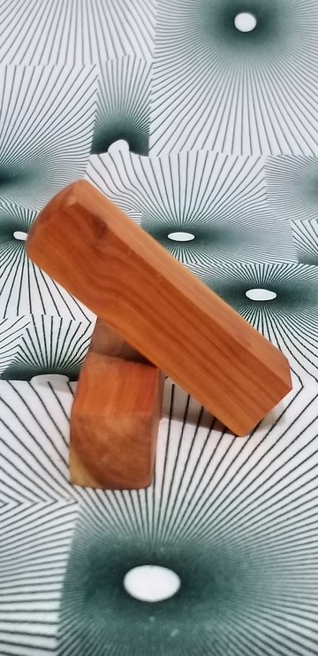 台灣龍柏5分印章 1.5*1.5*6cm~E7