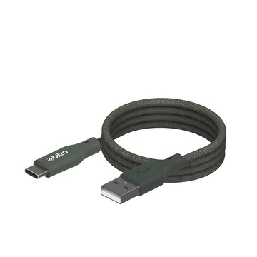 bitro USB-A-USB-C 柔韌編織傳輸快充線  1.2m  松煙灰  1條