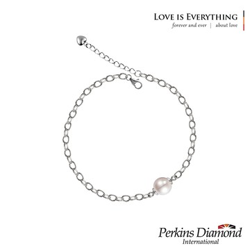 PERKINS 伯金仕 My Love系列 925純銀珍珠手鍊