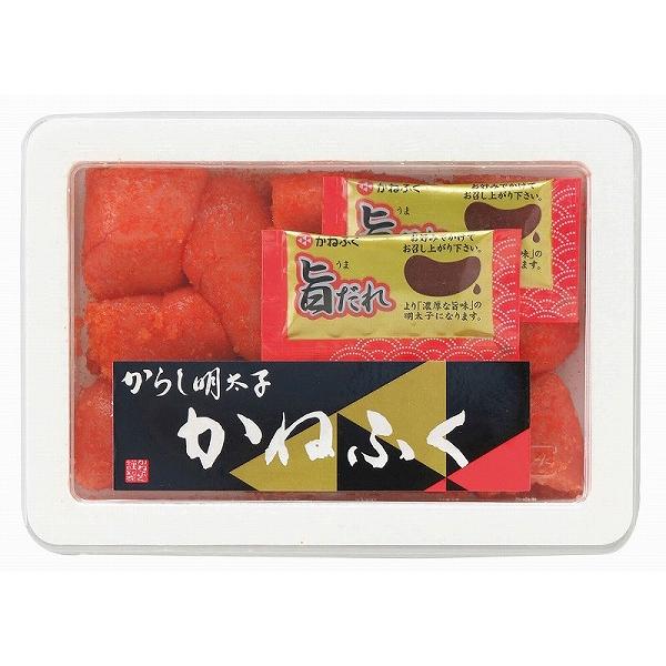 ノベルティ 記念品　かねふく 旨ダレ付き 辛子明太子(切子)180g