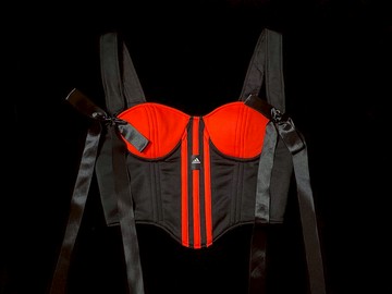 REGETHER 古著改製 sportswear 罩杯式綁帶馬甲-adidas