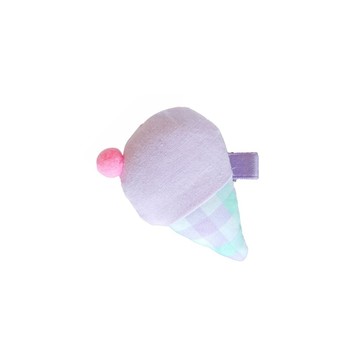 布藝冰淇淋髮夾