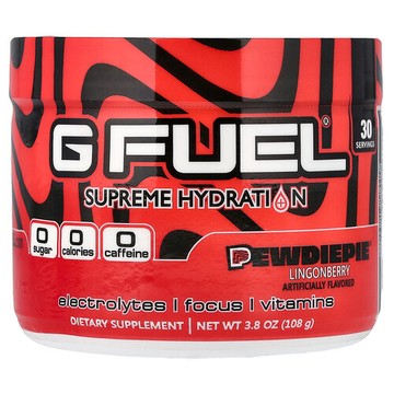 G FUEL, 高保濕，PewDiePie® 越橘，3.8 盎司（108 克）