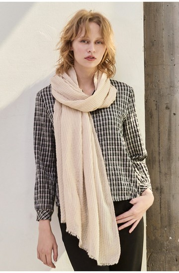 黑白格織紋上衣