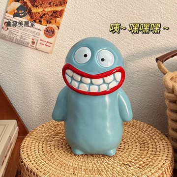 免運 生日禮物辦公室可愛咖啡杯 家用 丑萌大嘴呲牙怪 馬克杯  陶瓷 杯水杯子qxm7301