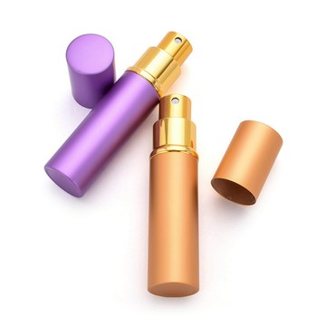 10ml電化鋁玻璃噴霧瓶 香水精油化妝水分裝小鋼砲 時尚便攜外出隨身噴霧瓶旅行必備