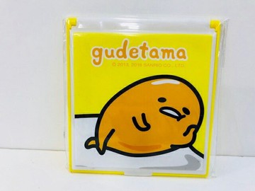 【震撼精品百貨】蛋黃哥Gudetama 蛋黃哥摺疊鏡-拖手 震撼日式精品百貨