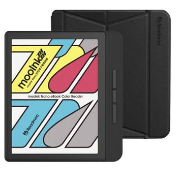 Readmoo 讀墨 mooInk Nana 7吋 彩色電子書閱讀器-暗夜黑+7吋磁吸殼 (組合)