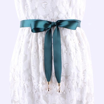 飄帶粉色女古風腰繩簡約細長條束腰系帶細腰帶裙帶配連衣裙裝飾