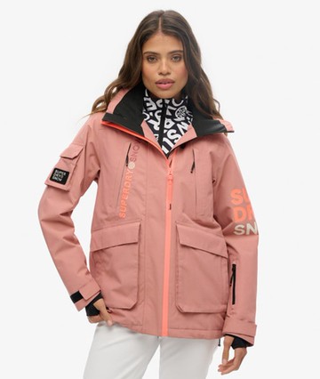 Superdry Women's Ski Ultimate Rescue Jacket Pink Size: 4
