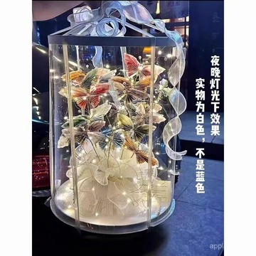 🔥臺灣夯貨+99免運✨【1.2】蝴蝶花束手工diy材料包有錢花套裝土豪花包裝盒禮盒朋友生日禮物 V04O