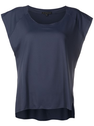 Alcaçuz - V-neck Garage blouse - women - Polyamide/Spandex/Elastane - M - Blue