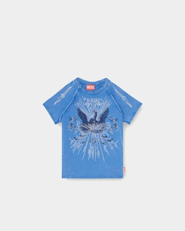 DIESEL 鳳凰亮片短袖T-Shirt - M