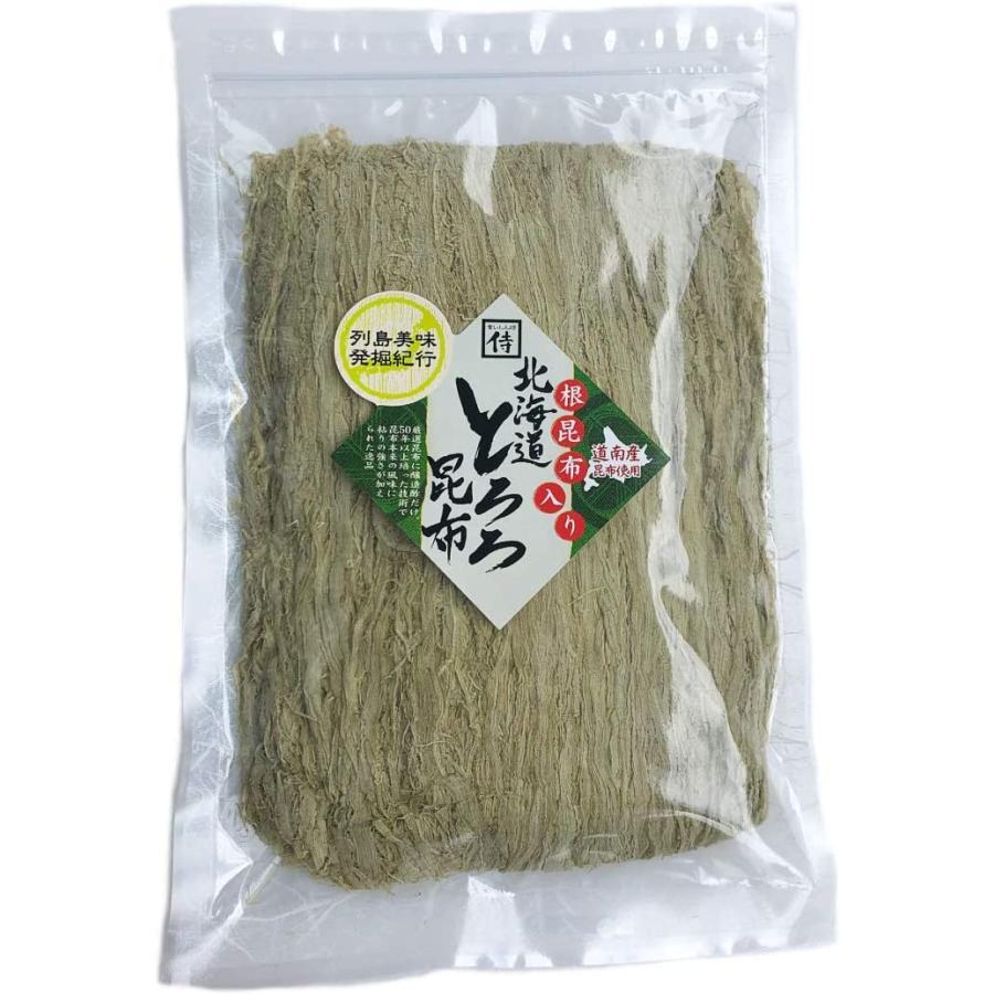 食いしん坊侍 根昆布入り北海道とろろ昆布 徳用130g (無添加)