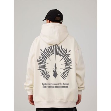 加絨加厚衛衣男潮ins連帽美式潮牌寬松加肥加大碼2025秋冬季外套