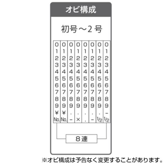 リピマックス 欧文1号8連 (明朝体) RMX-8M1 |b03