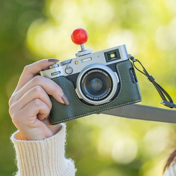 【台灣公司 可打統編】相機包富士X100VI保護套X100六代底座皮套便攜保護殼配件裝飾 d7281