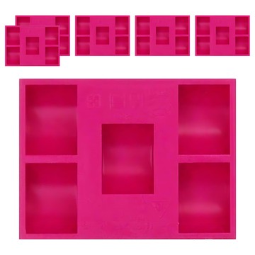 GIMI 吉米 K-888 十元五格錢幣盒  顏色隨機  6個