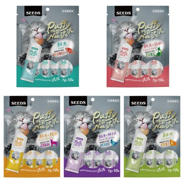 【蝦皮直營】SEEDS 惜時 Puffy帕菲Nee泥泥愛貓肉泥條7gX10入