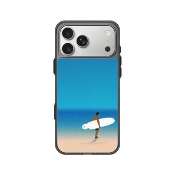 iPhone 17 Pro Max Clear (相機按鈕) 酷墨灰 - 花生騷 WasangShow - 沙灘衝浪人