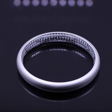 現貨+預購 純銀手環泰銀手鐲-簡約磨砂內刻心經生日情人節禮物男女飾品73na5【獨家進口】【米蘭精品】