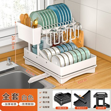 廚房置物架放碗濾水瀝水籃水槽邊瀝水碗架碗筷碗盤盤子碗碟收納架