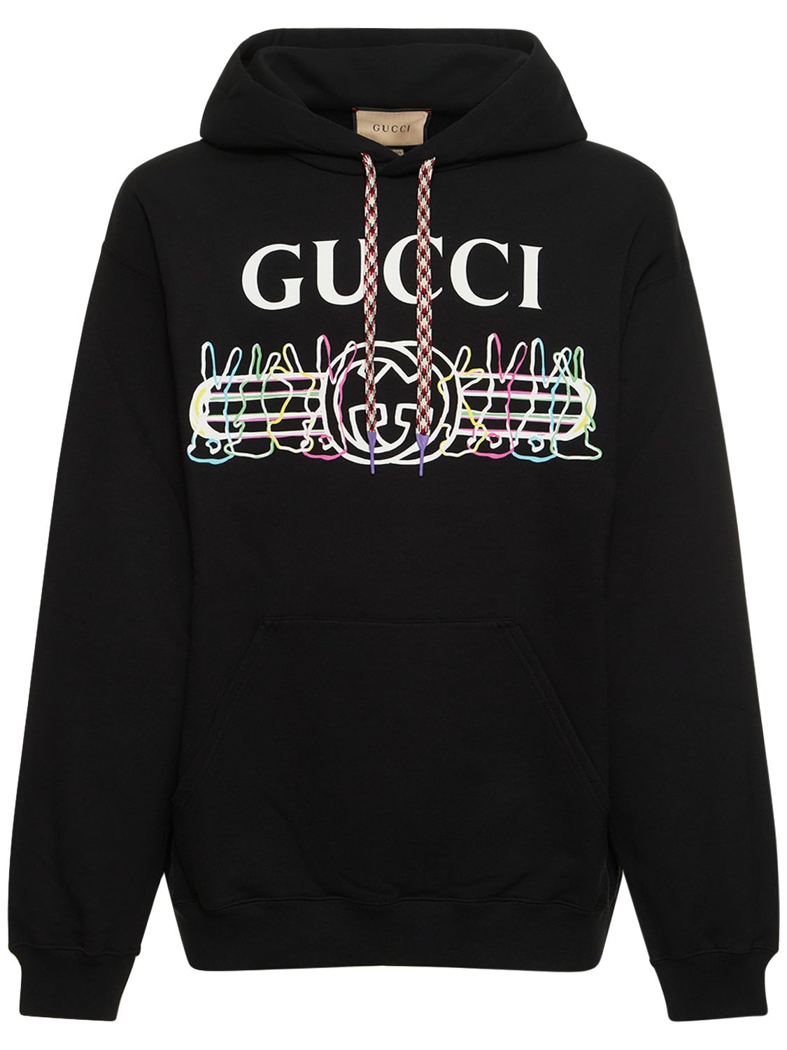 Rabbit Logo Printed Cotton Hoodie