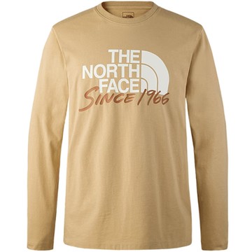 The North Face 北臉 上衣 男款 長袖上衣 運動 U 1966 HALF DOME LS TEE 卡其 NF0A88FZLK5