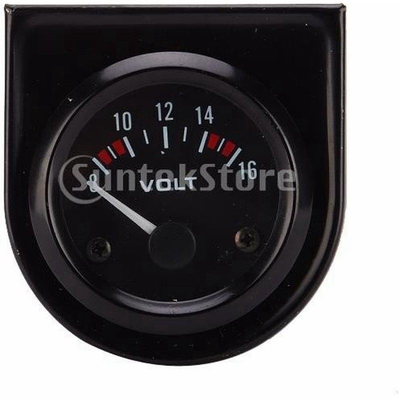 2個 お買い得 車用 汎用 メタル製 8 16v 電圧計 ボルトメーター 電圧表示 52mm 通販 Lineポイント最大0 5 Get Lineショッピング