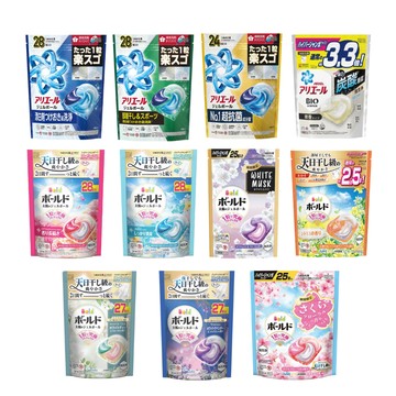 【蝦皮直營】P&G 日本ARIEL BOLD 4D炭酸洗衣膠球補充包 24-39顆 洗衣球