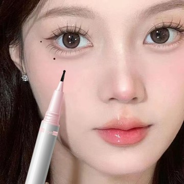 ✨韓式純欲小貓妝~新款仿真點痣筆 淚痣筆 極細頭膠筆 美人痣 雀斑 彩色提亮 自然學生眼線液膠筆 新手 韓國3-5天送達