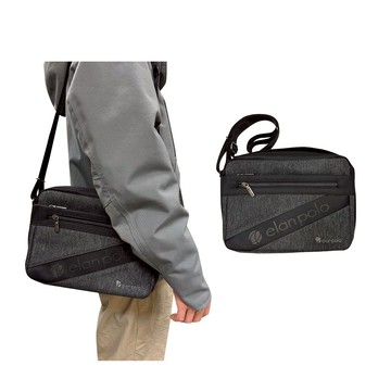 ~雪黛屋~elanpolo 肩背包小容量二主袋+外袋共五層防水尼龍布EW6915(小)