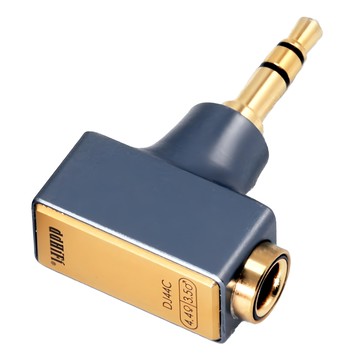 ddHiFi DJ44C Mark II 4.4mm平衡母轉3.5mm單端公轉接頭 鋁合金外殼 堅固耐用 內部6N單晶銅和鍍銀導體  1個