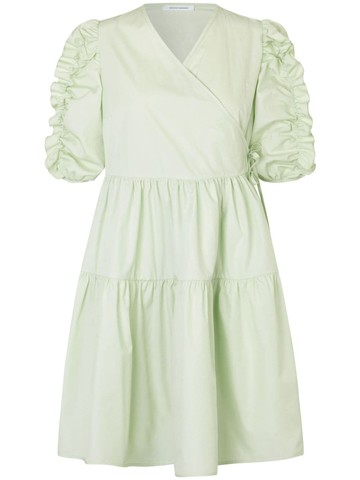 Cecilie Bahnsen - Vermont cotton midi dress - women - Cotton - 12 - Green