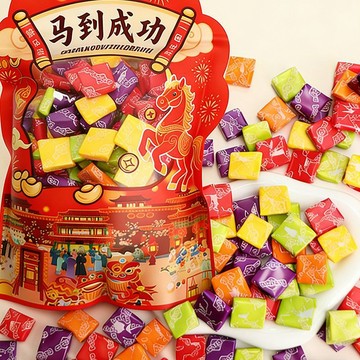 現✨貨混合水果软糖婚庆喜糖零食怀旧办公休闲年货批发糖果