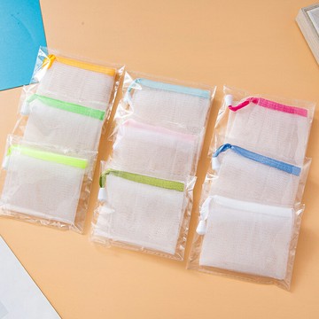 可掛式洗臉起泡網 香皂袋 肥皂袋 打泡袋 起泡網 肥皂起泡網 沐浴起泡網袋 隨機出貨【BlueCat】【JG0669】