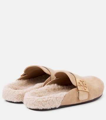 Tory Burch Mellow shearling-lined suede mules