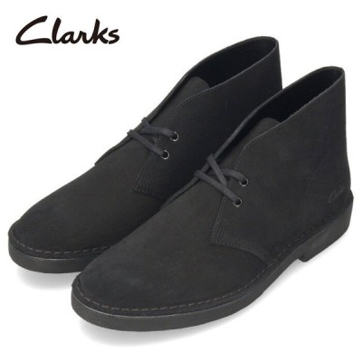 Clarks クラークス メンズ デザートブーツ2 Desert Boot 2 ブラック スエード 26155499 ショートブーツ 黒 255J