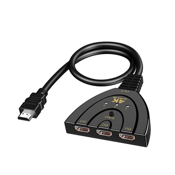 JHS HDMI 三進一出切換器 支援2K 4K影片輸出 即插即用免供電