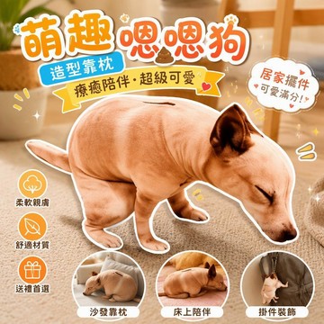 狗狗狗狗造型靠墊 萌趣嗯嗯設計 可愛家居擺件 玩偶掛件裝飾 桃園有貨療癒風格 居家休閒必備