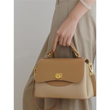 法國MKDA女士手提包女2024新款高級質感真皮小方包洋氣單肩斜挎包