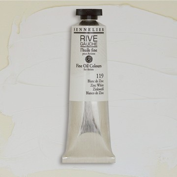 SENNELIER 申內利爾 Rive里夫專家級油畫顏料 一般色 鋅白 N130312.119  40ml  1色