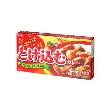 S＆B おいしさギューッととけ込カレー甘口 140g x 10個