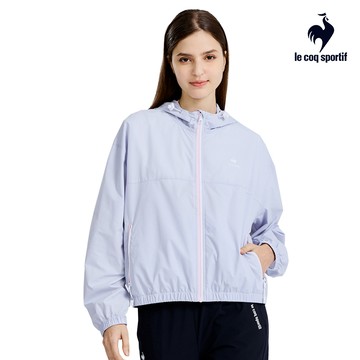 【LE COQ SPORTIF 法國公雞】女款紫色抗UV防風外套LWX62664